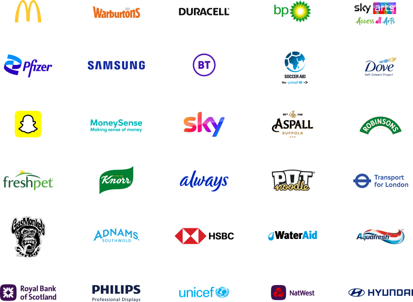 Brands we have worked for.